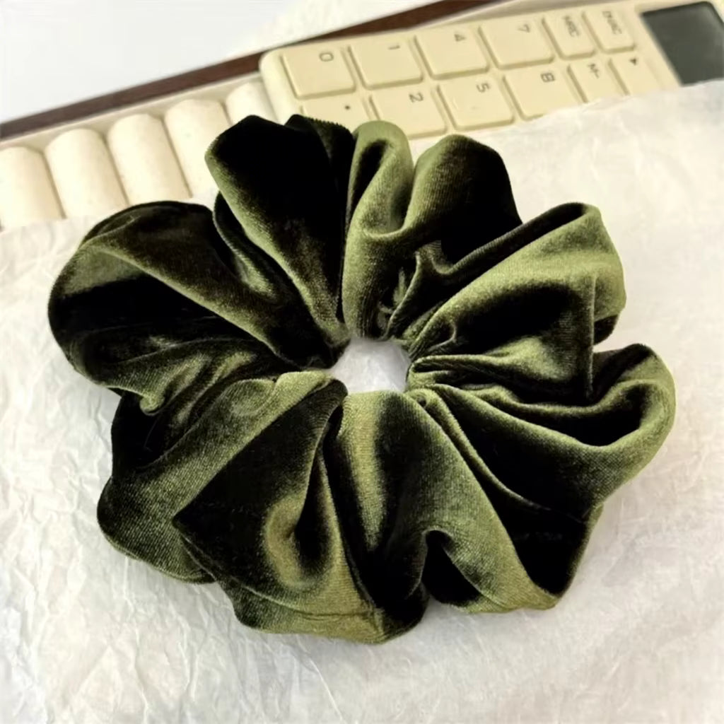 Premium Plush Velvet Cloud Scrunchie - Deep Luster