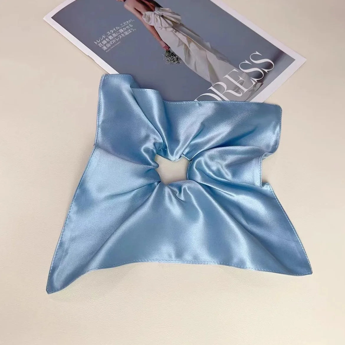 Windmill Silk Scrunchie Sky Blue