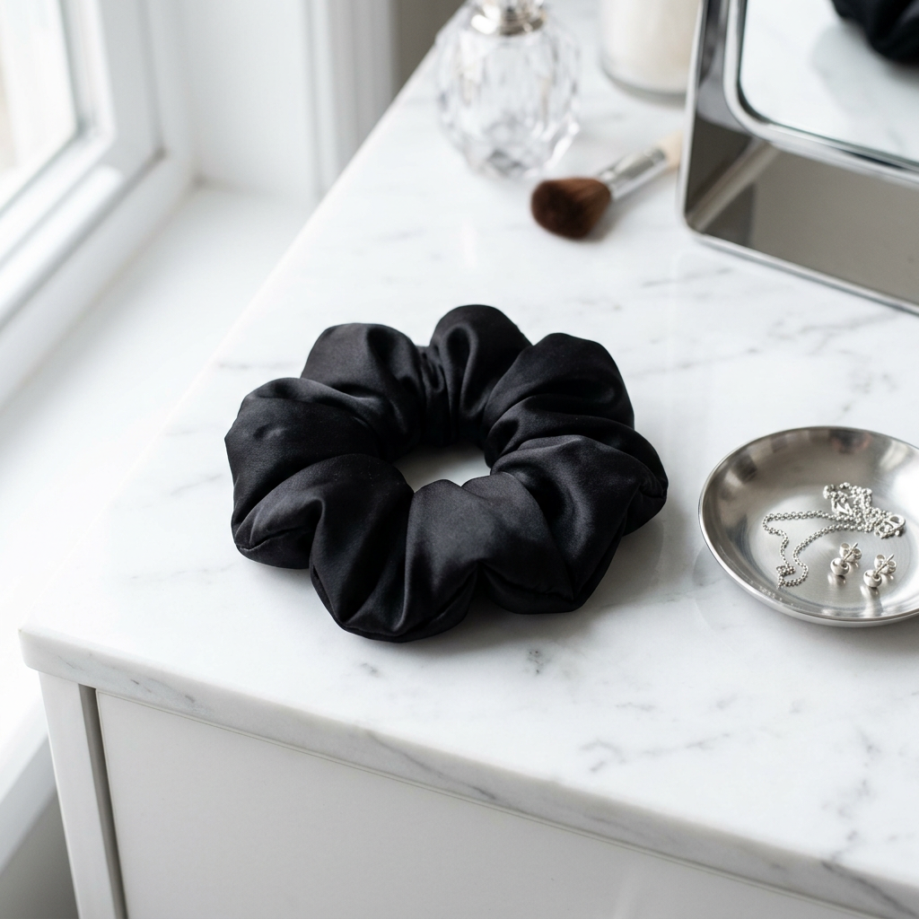 30 Momme Silk Sleep Cloud Scrunchie - Face-Slimming Volume