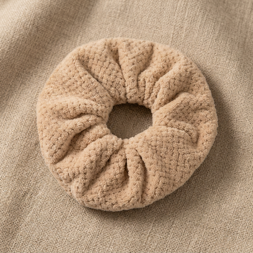 Pineapple Grid Microfiber Absorbent Towel Scrunchie