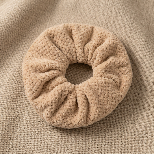 Pineapple Grid Microfiber Absorbent Towel Scrunchie