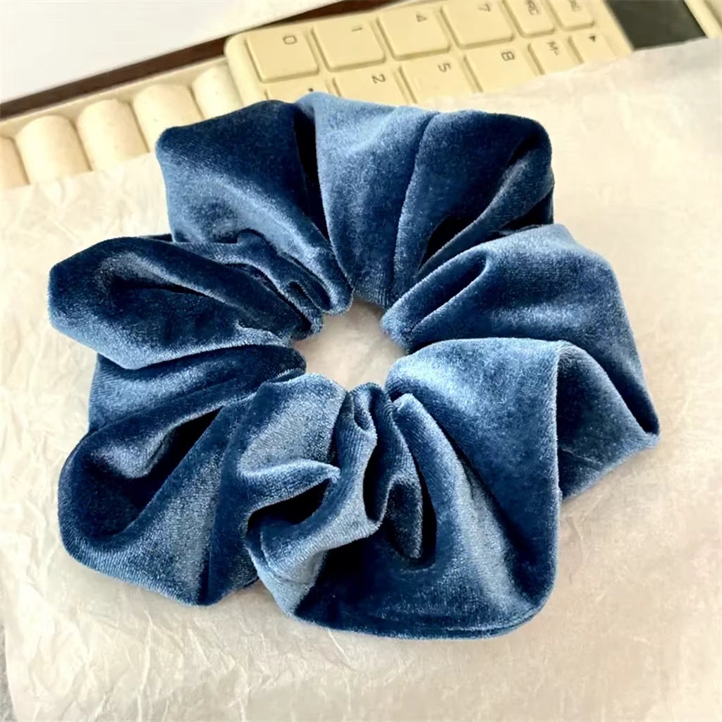 Premium Plush Velvet Cloud Scrunchie - Deep Luster