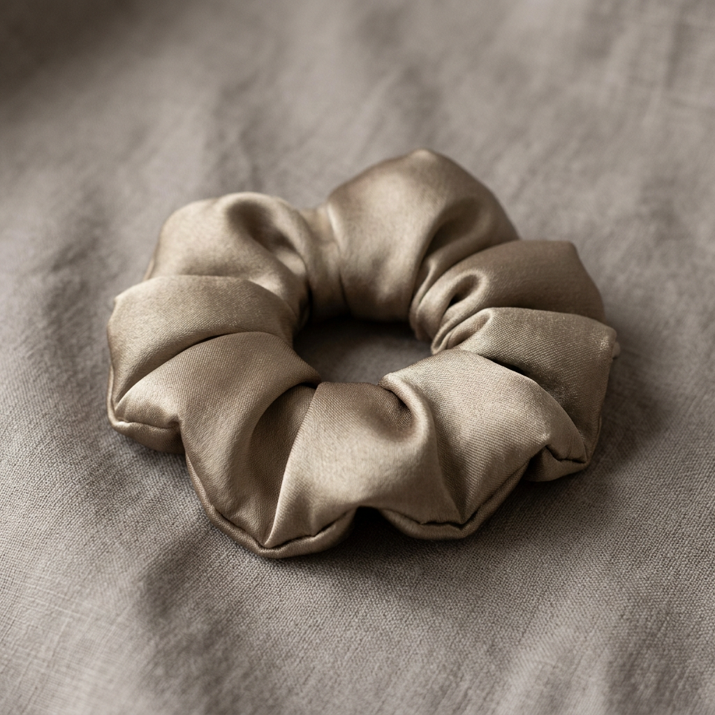 30 Momme Silk Sleep Cloud Scrunchie - Face-Slimming Volume