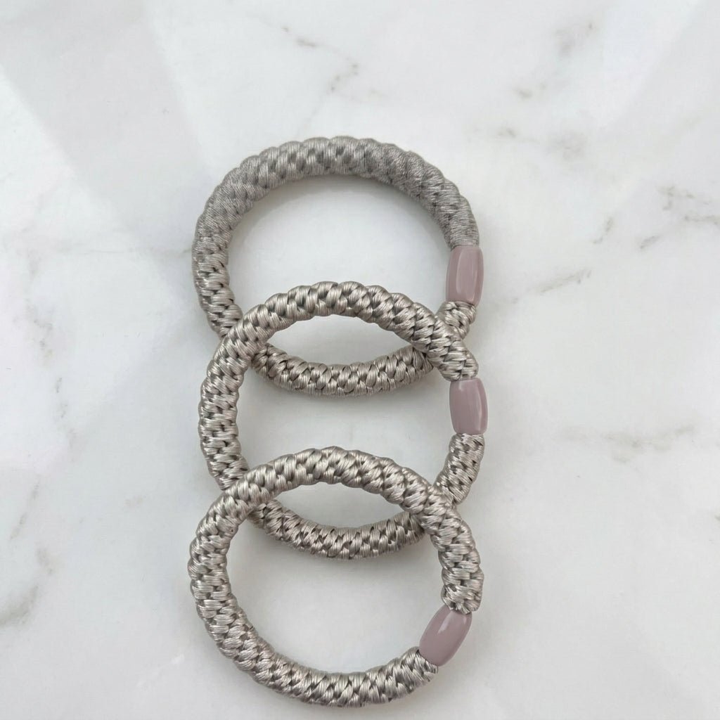 4mm High-Resilience Colored Hair Ties (3-Pack)